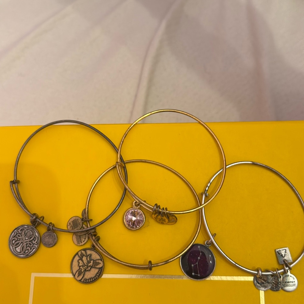 Alex and Ani Bracelets (set of 4)